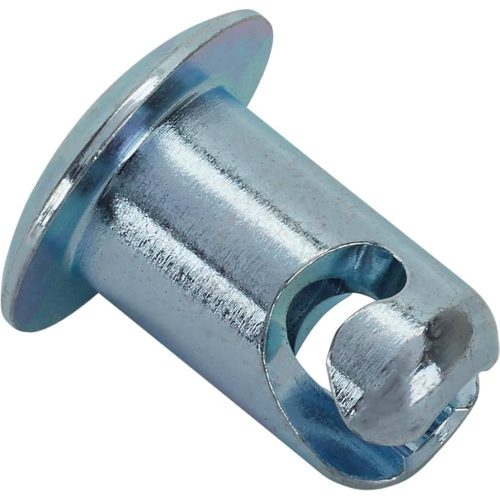 Quarter Turn Fastener Domed Steel Button 0.450 Length For #6 Spring