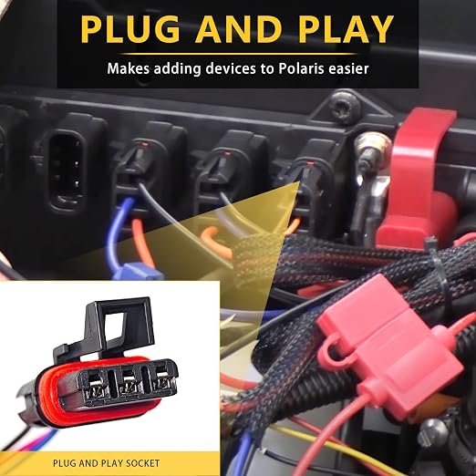 Polaris Pulse Bar Pigtail Connectors Ranger RZR 2018-2027 - Image 2