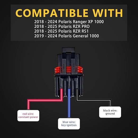 Polaris Pulse Bar Pigtail Connectors Ranger RZR 2018-2027 - Image 3